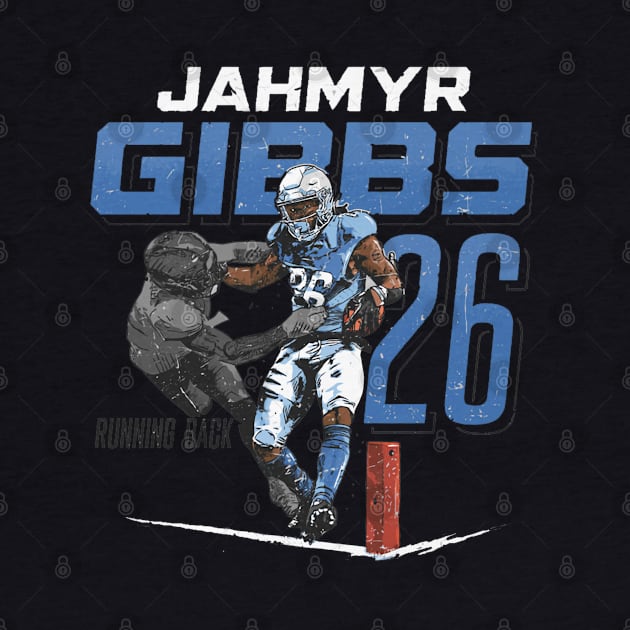 Jahmyr Gibbs Detroit Stiff Arm by ganisfarhan